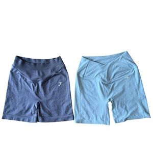 2 Gymshark Athletic Compression Bike Shorts sz Sm